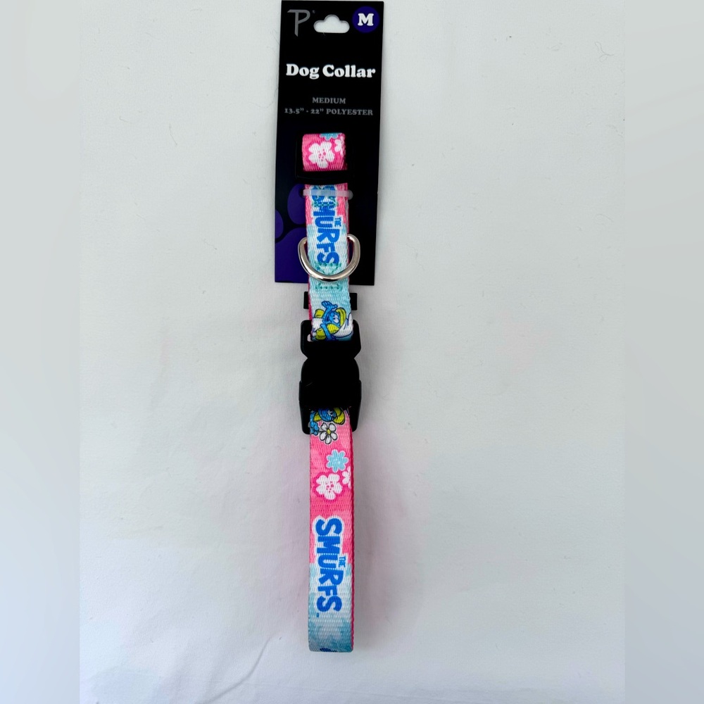 Smurfs medium size dog collar new with tags